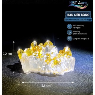 Tinh Thể Vàng Gold Ánh Kim - Golden Vein Luxury Crystal