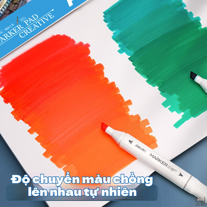 Sổ Vẽ Acrylic Marker Gáy Keo A4/B5/A5 – Giấy Vẽ 120gsm 30 Tờ, Phủ 2 Lớp Chống Thấm Mực, Chuyên Dùng Cho Bút Marker Acryl