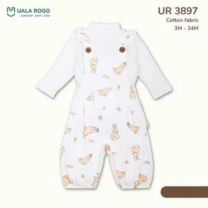 Set Yếm, Yếm Nỉ Trơn Uala Cotton Siêu Mềm Cho Bé UR3994 UR3897 UR265