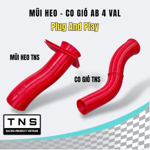 Mũi Heo Co Gió Intake Độ AB 4 Val 125/160cc (Ngẫu nhiên màu đỏ đen)