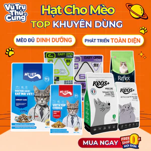 Thức Ăn Hạt Cho Mèo Mr.Vet / Keos / Reflex / SC Hỗ Trợ Tiết Niệu, Giúp Tiêu Búi Lông, Mèo Kén Ăn