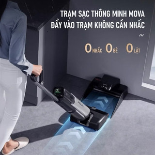 {Tặng con lăn, lọc gió} Máy hút bụi lau nhà Dreame Mova X40 Pro, lau nước nóng 90°C, giặt & sấy khô