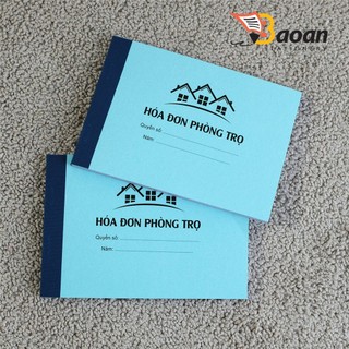 Hóa đơn phòng trọ A6 (10x15cm) loại 2 liên, 100 tờ/quyển + Quản lý phòng trọ 50 tờ