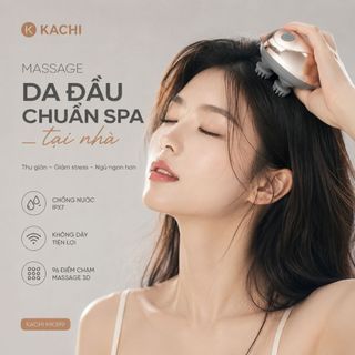 Máy Massage Đầu Mishio MK399 - Mát-xa Thư Giãn Da Đầu, Chống Nước IPX7, 96 Điểm Chạm Huyệt