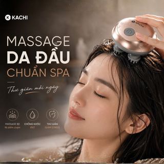 Máy Massage Đầu Mishio MK399 - Mát-xa Thư Giãn Da Đầu, Chống Nước IPX7, 96 Điểm Chạm Huyệt