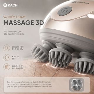 Máy Massage Đầu Mishio MK399 - Mát-xa Thư Giãn Da Đầu, Chống Nước IPX7, 96 Điểm Chạm Huyệt