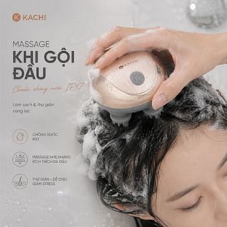 Máy Massage Đầu Mishio MK399 - Mát-xa Thư Giãn Da Đầu, Chống Nước IPX7, 96 Điểm Chạm Huyệt