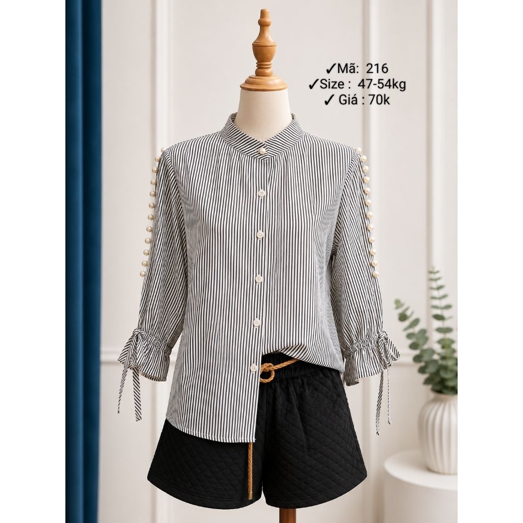 Áo Sơ Mi Nữ ( 2HAND) Vintage Form Rộng Phong Cách Hàn Quốc