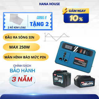 Đế Chuyển Đổi Nguồn Điện Cho Pin Makita, Chuyển 21V Lên 220V, Đèn LED USB Trang Bị Tiện Lợi Siêu Hot