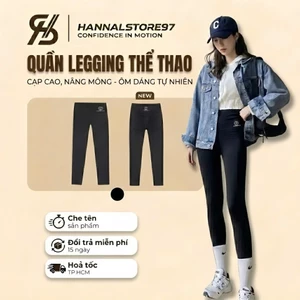 Quần Legging Nữ - Chất Su Đúc 7.0 – Nâng Mông, Tôn Dáng, Co Giãn Tốt | Hannal Store 97 - Legging dài