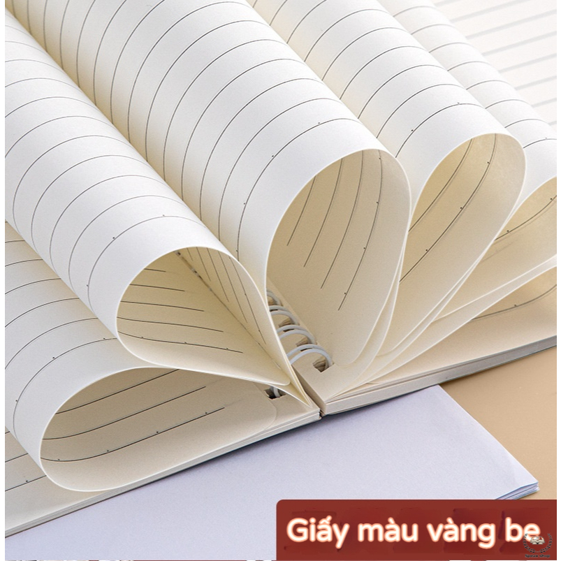 Sổ lò xo A5 bìa hoạt hình – Sổ kẻ ngang 60 tờ cho học sinh, giấy ghi chép tiện dụng