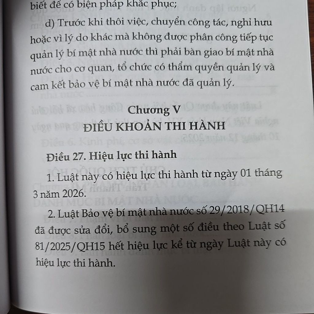 Sách - Luật bảo vệ bí mật nhà nước năm 2025 (NXB Lao động)