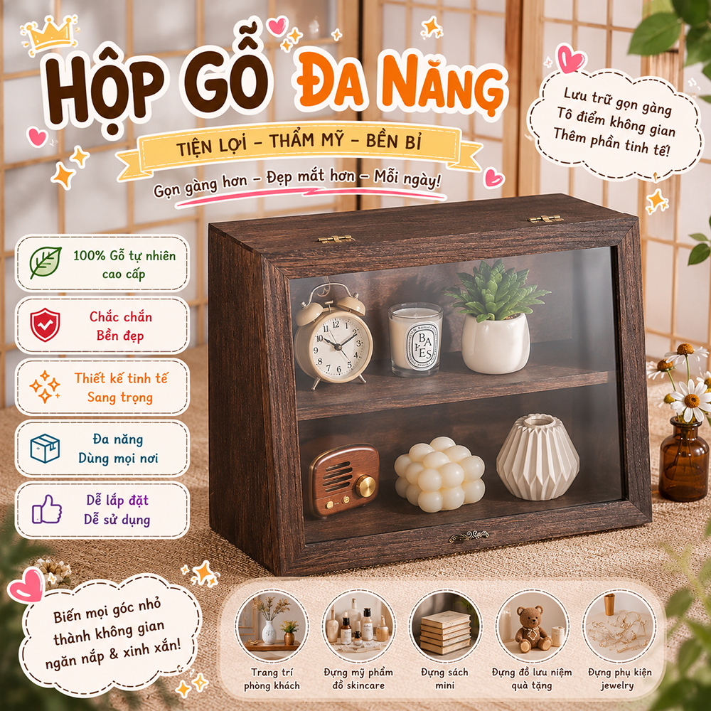Tủ trưng bày bằng bộ ấm trà tách trà tủ đựng đồ dùng chống bụi, kệ bàn trà, kệ bánh đa năng