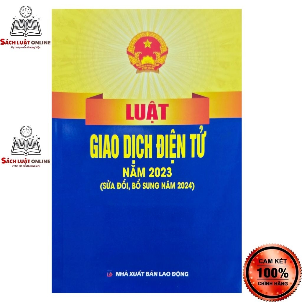 Sách - Luật giao dịch điện tử năm 2023 (NXB Lao động)
