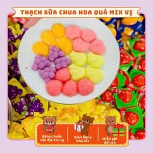Thạch Sữa Chua Ngũ Quả Mix Vị Trái Cây Thơm Ngon, Đồ Ăn Vặt Hot Trend
