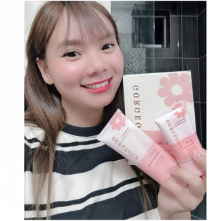 Kem chống nắng múi xù gorgeous trắng da, nâng tone, chống nước lâu trôi tuýp SPF50+PA+++ ( Tuýp 100g + 50g )