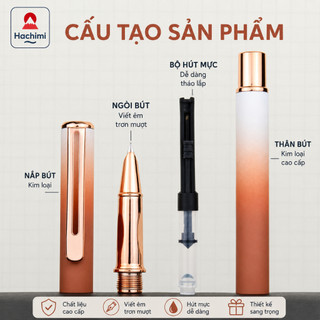 Bút Máy Luyện Chữ Đẹp Hachimi 001 – Bút Mài Viết Êm Cho Học Sinh Tiểu Học, Người Mới Tập Viết
