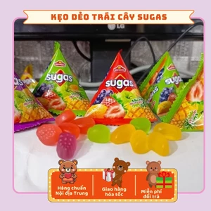 Kẹo Dẻo Sugas Trái Cây Kim Tự Tháp (Đủ Vị Dẻo Dai), Đồ Ăn Vặt Siêu Hot