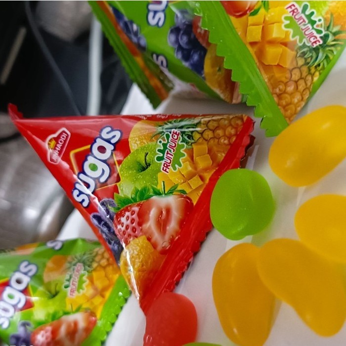 [BÁN CHẠY] Kẹo Dẻo Sugas Trái Cây Kim Tự Tháp (Đủ Vị Dẻo Dai), Đồ Ăn Vặt Siêu Hot