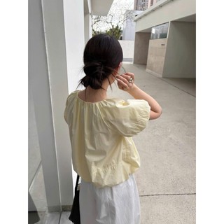 𝗔𝗹𝗶𝗮 𝗟𝗶𝗻𝗲𝗻 - | LY LINEN| - Áo Linen cổ tròn tay phồng