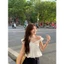 Áo Thô Trễ Vai Cánh Tiên Nơ Ngực, Áo Babydoll Chun Lưng Dáng Bí Bồng Xòe Tiểu Thư
