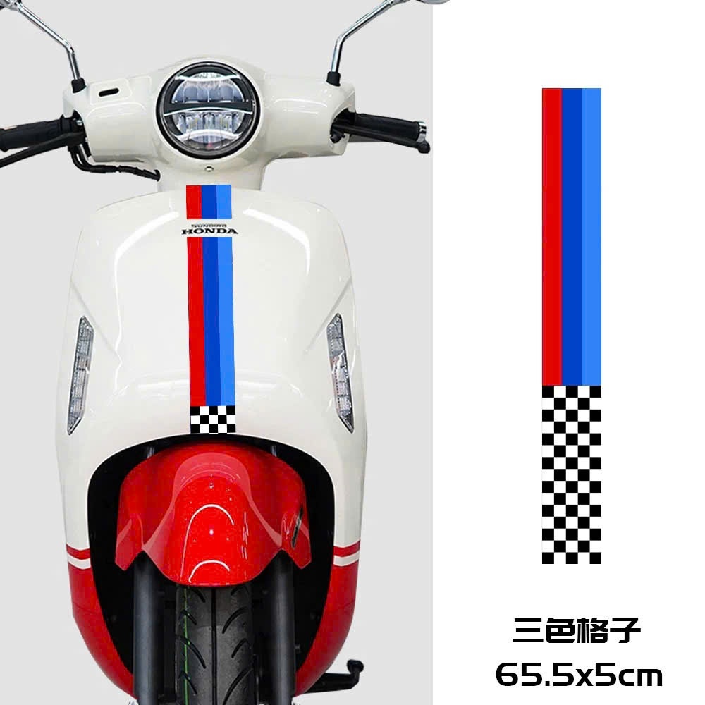 Tem dán xe Decal cờ 3 màu : thịnh hành, đẹp, nổi bật. Tem xe trang trí