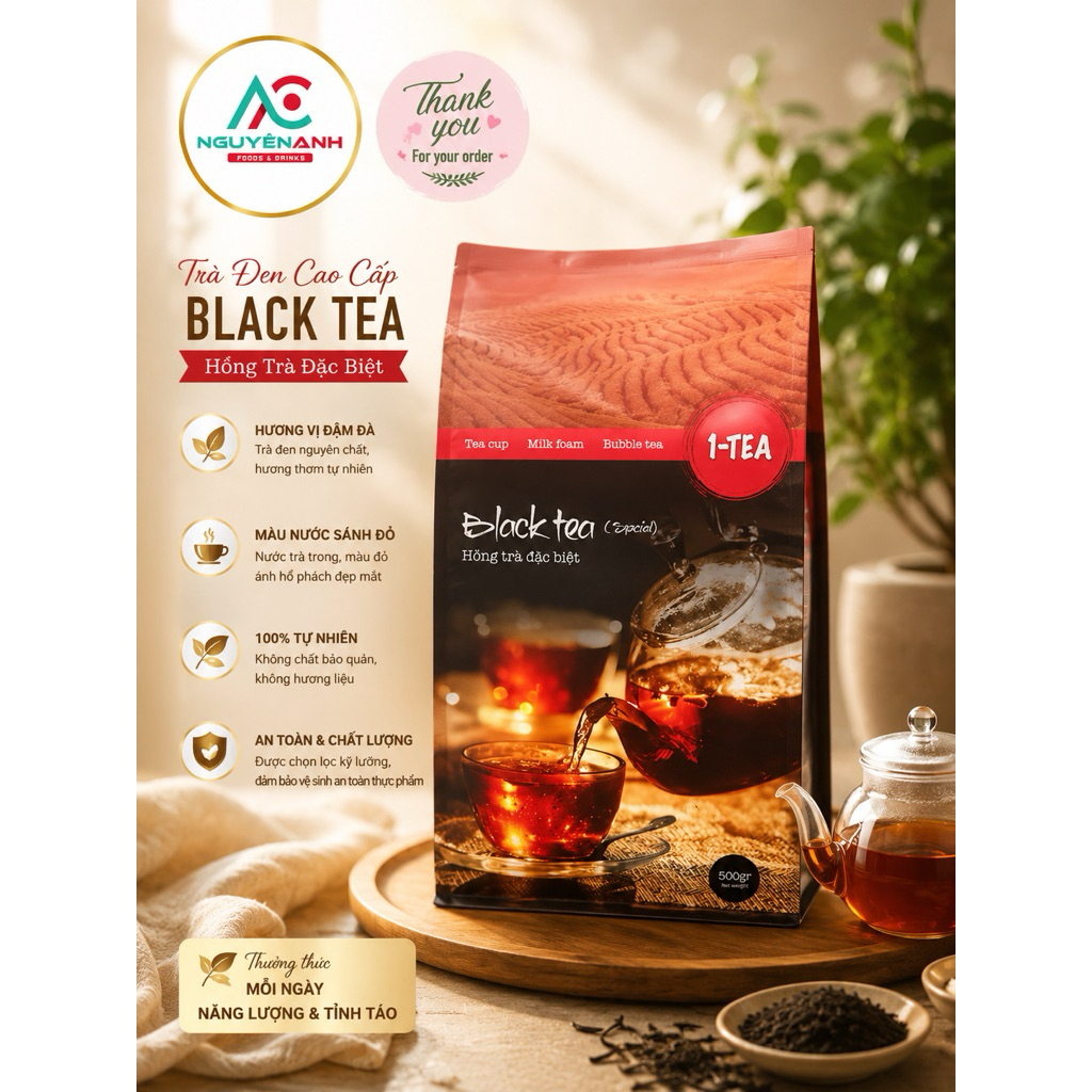 Hồng trà đặc biệt One Tea / Trà Đen 1-Tea túi 500g trà sữa thơm ngon ...