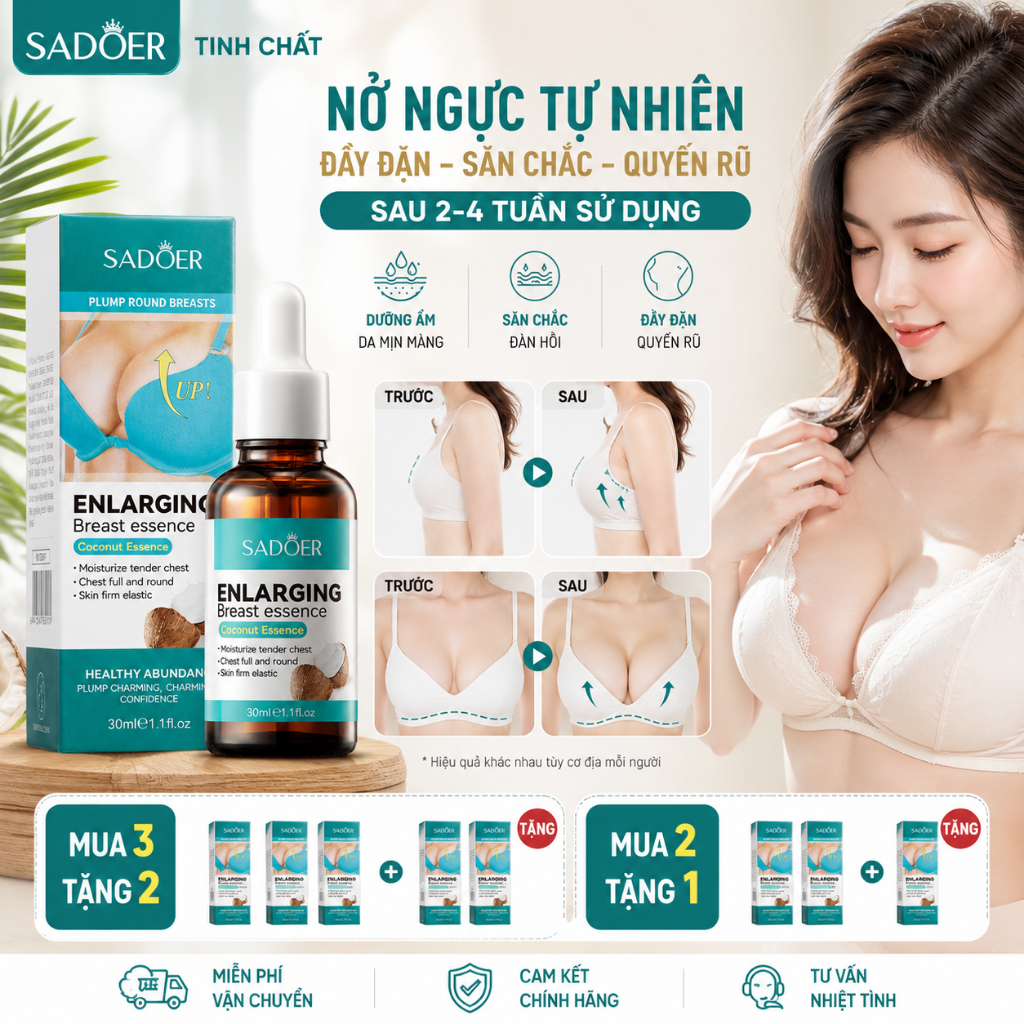 Huyết thanh nâng ngực, huyết thanh massage ngực