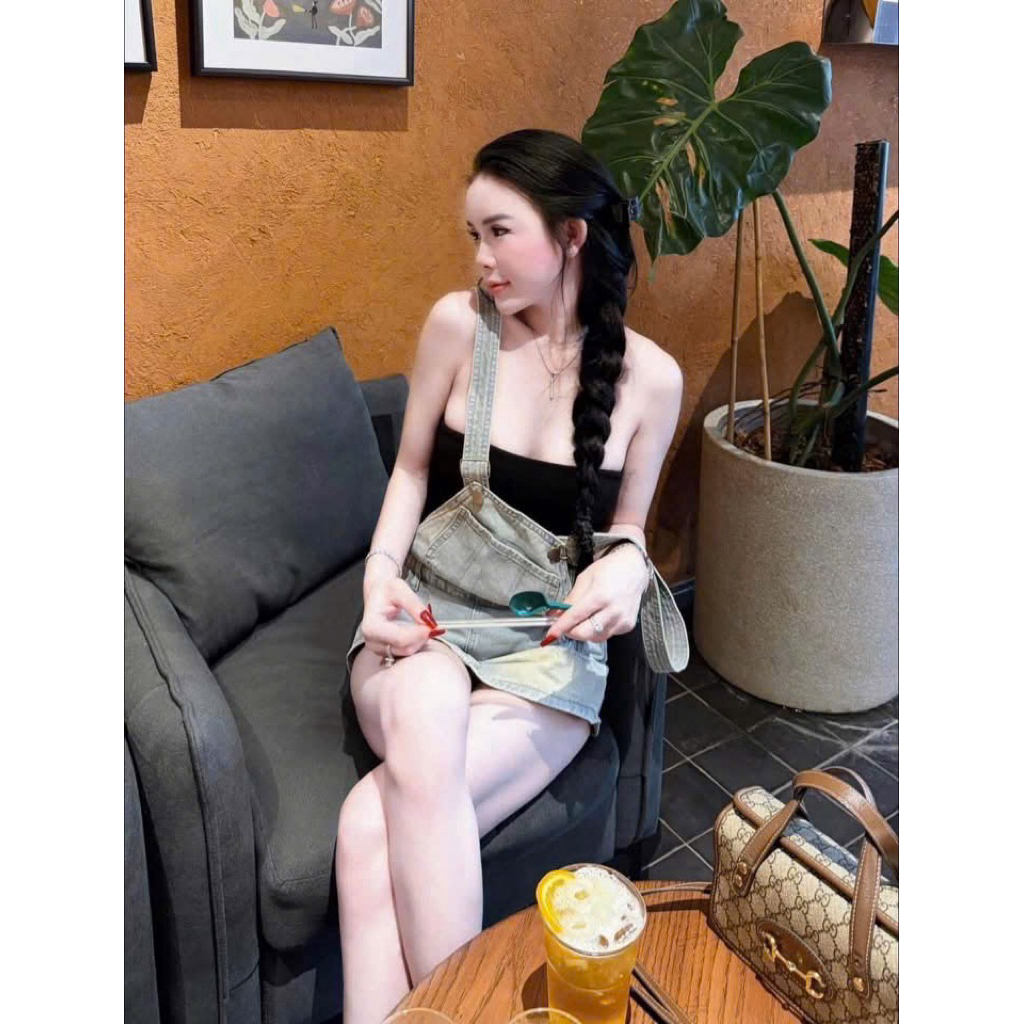 VÁY NỮ VÁY YẾM JEAN XANH TRƠN CHO NỮ( 2 hôm có hàng)