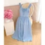 Váy Maxi Nữ Đi Biển Dáng Dài Thiết Kế 2 Dây Bản To Nhún Ngực Vải Lụa Xước Hàn [Lamer Dress]