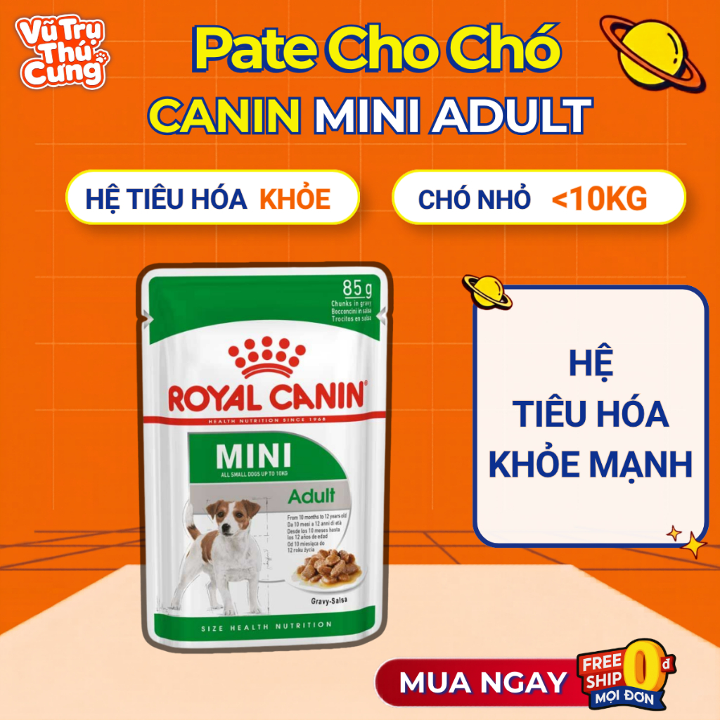 (Combo) Pate Cho Chó Royal Canin Mini Adult Gói 85g