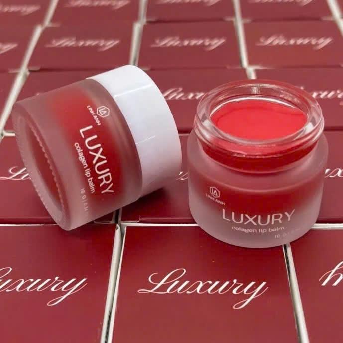 Son Dưỡng Môi Lựu Đỏ LUXURY - Collagen Lip Balm Skincare 10g Nữ - son dưỡng