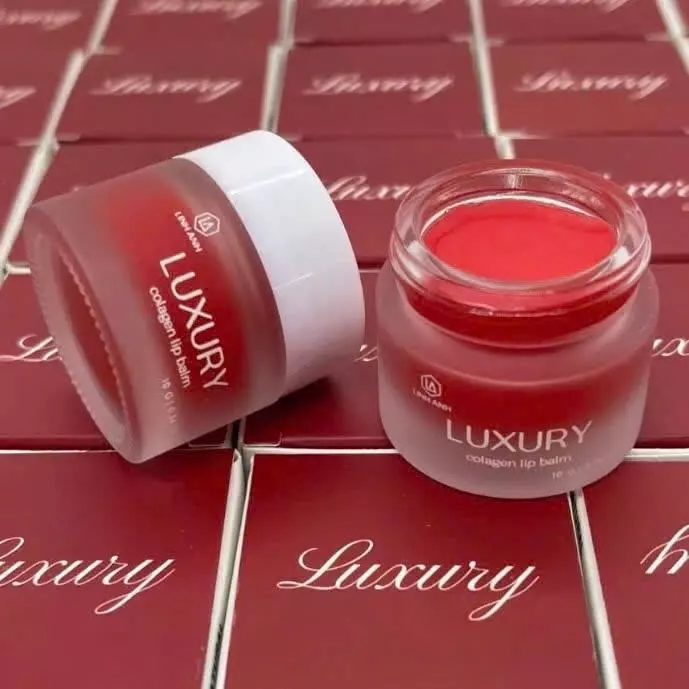 Son Dưỡng Môi Lựu Đỏ LUXURY - Collagen Lip Balm Skincare 10g Nữ - son dưỡng