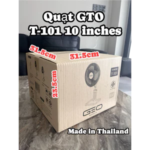 Quạt Bàn GEO T-101 10 Inshes Cánh Kim Loại Thép Nhập Khẩu Thái Lan Quạt Điện Để Bàn Mini Khung Sắt Siêu Bền Gió Mạnh