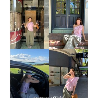 𝗛𝗮𝗹𝗼 𝗟𝗶𝗻𝗲𝗻- |LYLINEN| Áo Linen tơ lệch vai