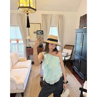 𝗛𝗮𝗹𝗼 𝗟𝗶𝗻𝗲𝗻- |LYLINEN| Áo Linen tơ lệch vai