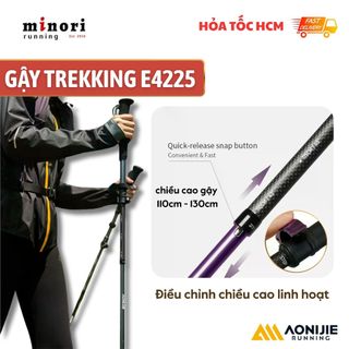 Gậy Đi Bộ Đường Dài AONIJIE E4225 Có Thể Điều Chỉnh 110cm - 130cm Sợi Carbon Với 7075 Hợp Kim Nhôm