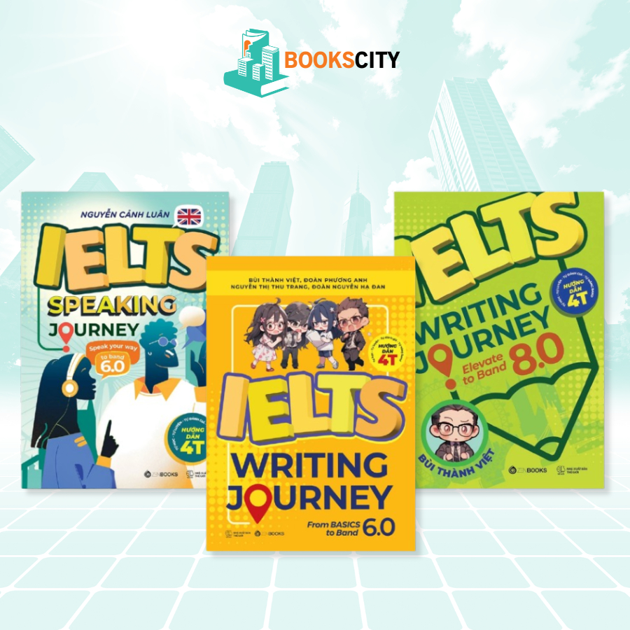 Combo Sách - Lộ Trình Học IELTS Writing & Speaking Từ Cơ Bản Đến Band 8.0 (3 Quyển)