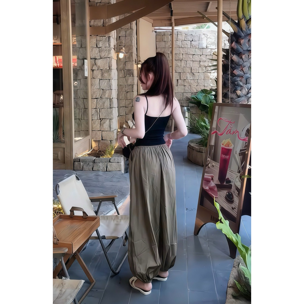 set áo 2  dây phối quần gió băn cúc bọc chuẩn