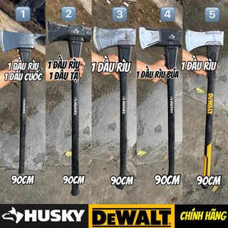 Búa Rìu Cán Sợi Thủy Tinh HUSKY / DEWALT Cao Cấp - Rìu Chặt Cây, Búa Tạ Mỹ Siêu Bền Siêu Nhẹ Kháng Lực Tốt