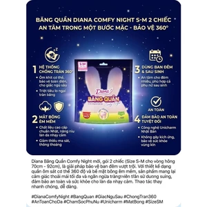 🔝 BĂNG QUẦN DIANA COMFY NIGHT (GÓI 2 CHIẾC) – AN TÂM TRONG MỘT BƯỚC MẶC