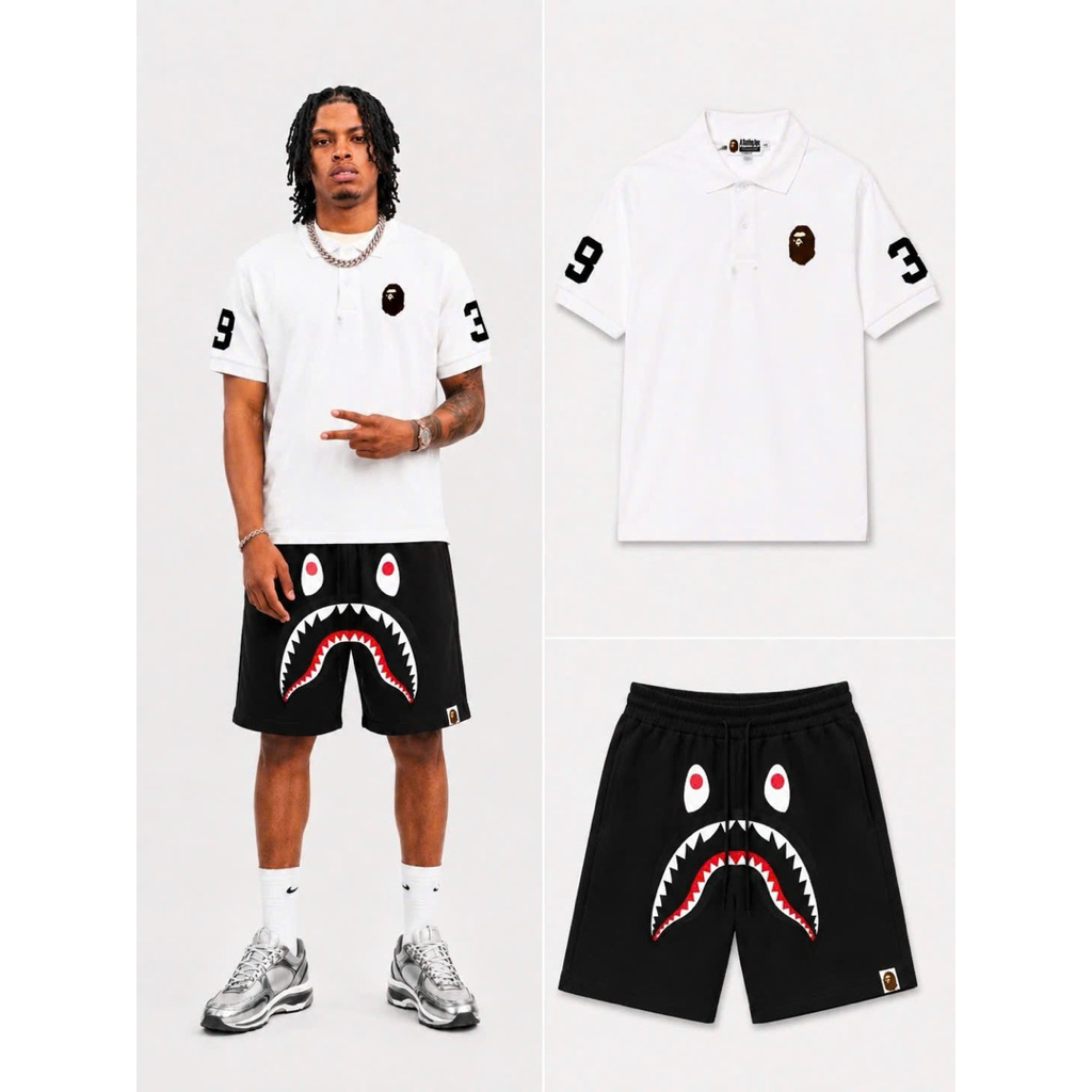 Bộ Baape Short Polo Best quality new 2026