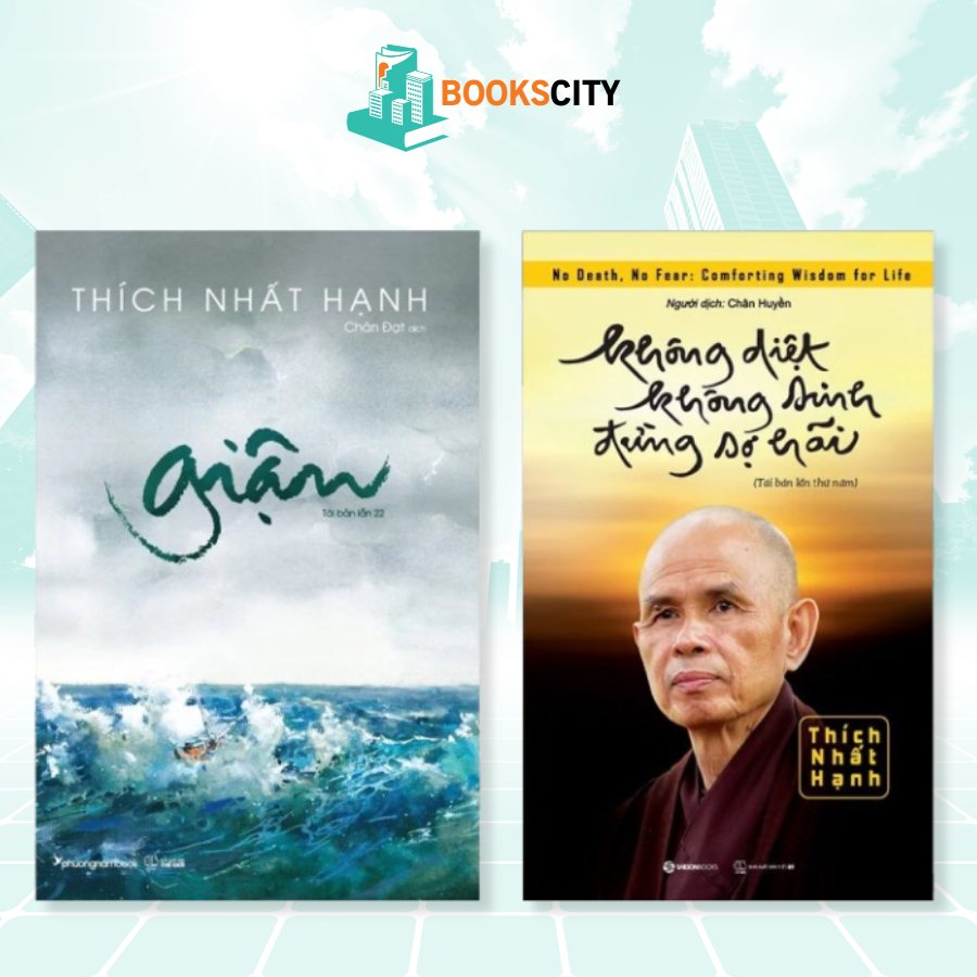 Sách - Combo không diệt không sinh đừng sợ hãi, Giận (Lẻ tùy chọn)