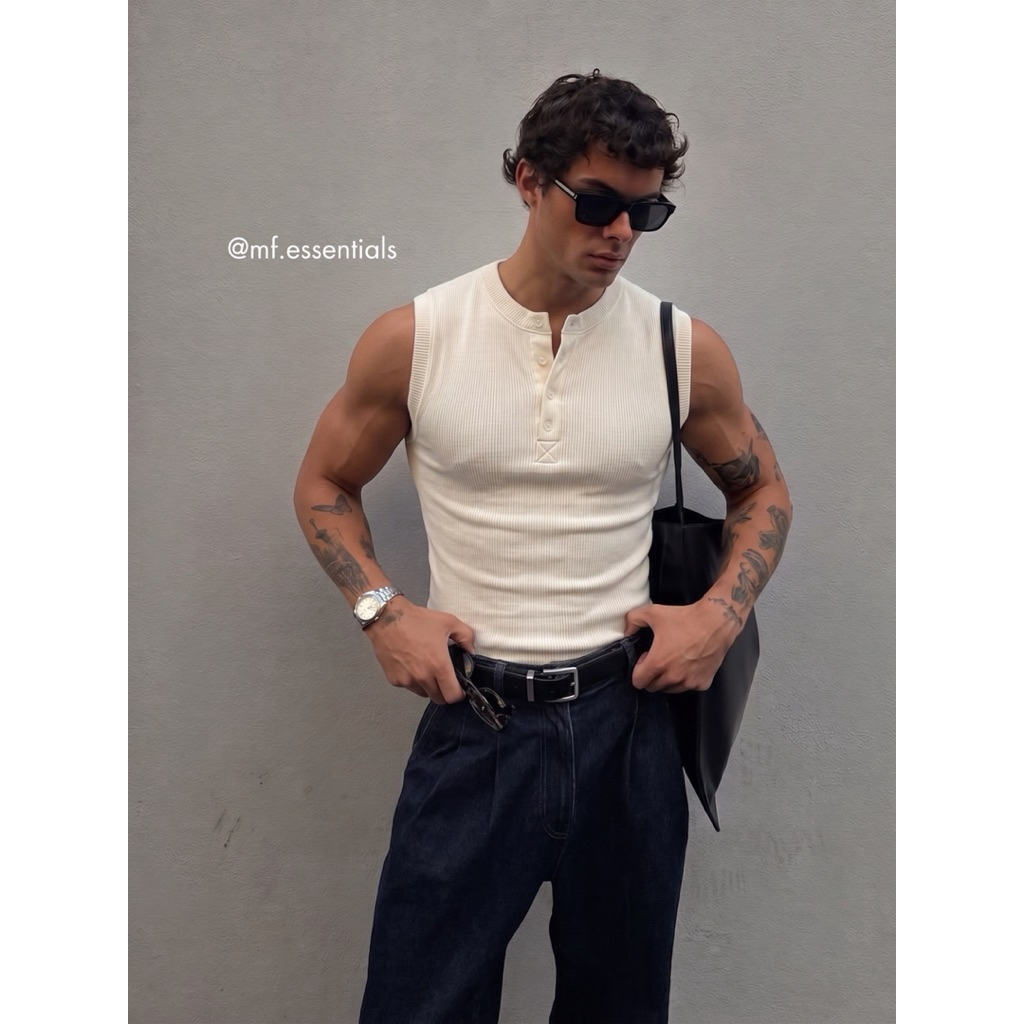 Áo tanktop nam cổ trụ by MF.Essentials
