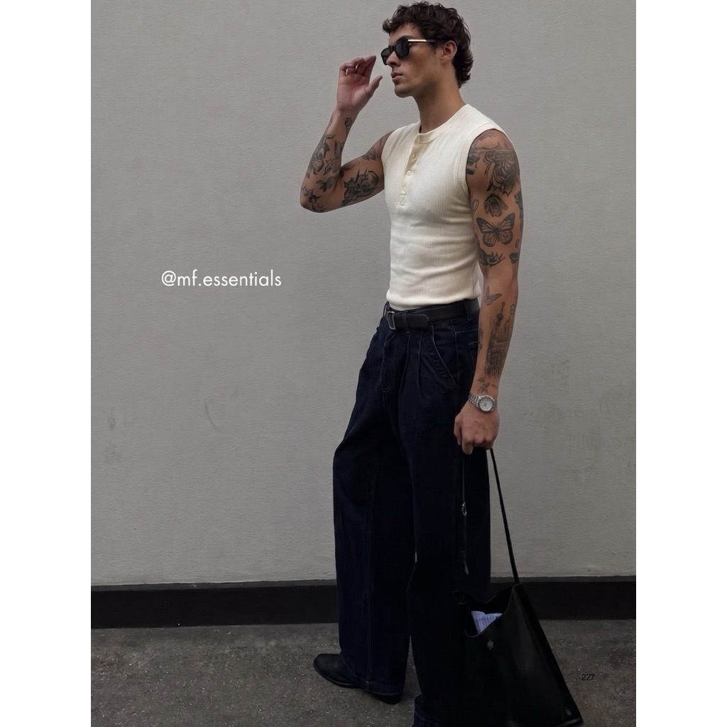Áo tanktop nam cổ trụ by MF.Essentials
