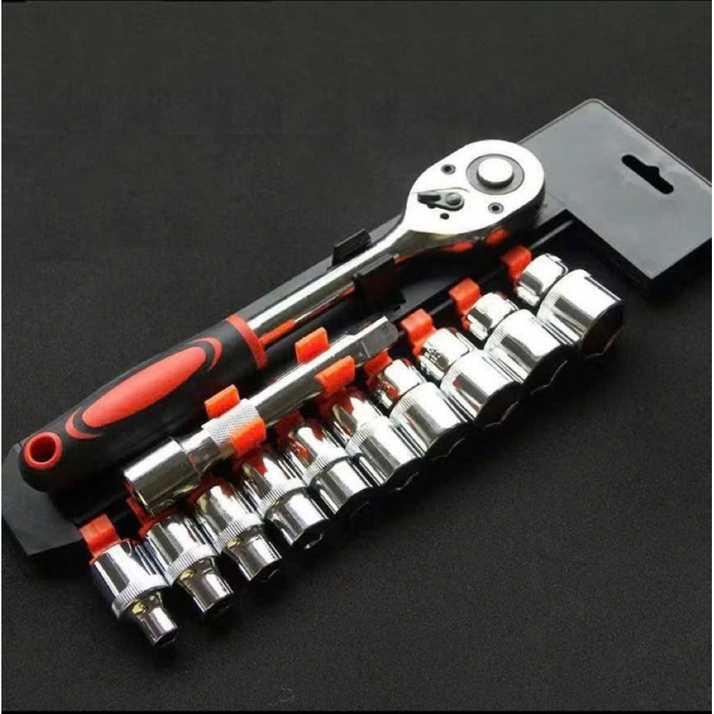 BỘ DỤNG CỤ SỬA CHỮA 12 CHI TIẾT, ĐẦU KHẨU TUÝP 1/2 INCH, DỤNG CỤ CƠ KHÍ CẦM TAY, Chắc Chắn Tiện Lợi Hằng Ngày
