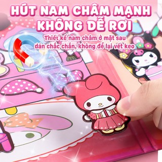 【Kuromi DIY Sách yên tĩnh】Dành riêng cho việc rèn luyện tính kiên nhẫn | Không cần cắt | Sách đồ chơi xé ra là dán được