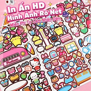 【Kuromi DIY Sách yên tĩnh】Dành riêng cho việc rèn luyện tính kiên nhẫn | Không cần cắt | Sách đồ chơi xé ra là dán được