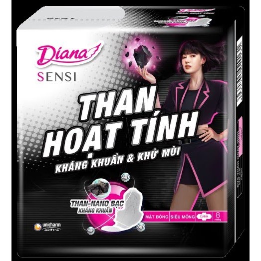 🖤 BVS DIANA SENSI THAN HOẠT TÍNH – KHÁNG KHUẨN & KHỬ MÙI TUYỆT ĐỐI