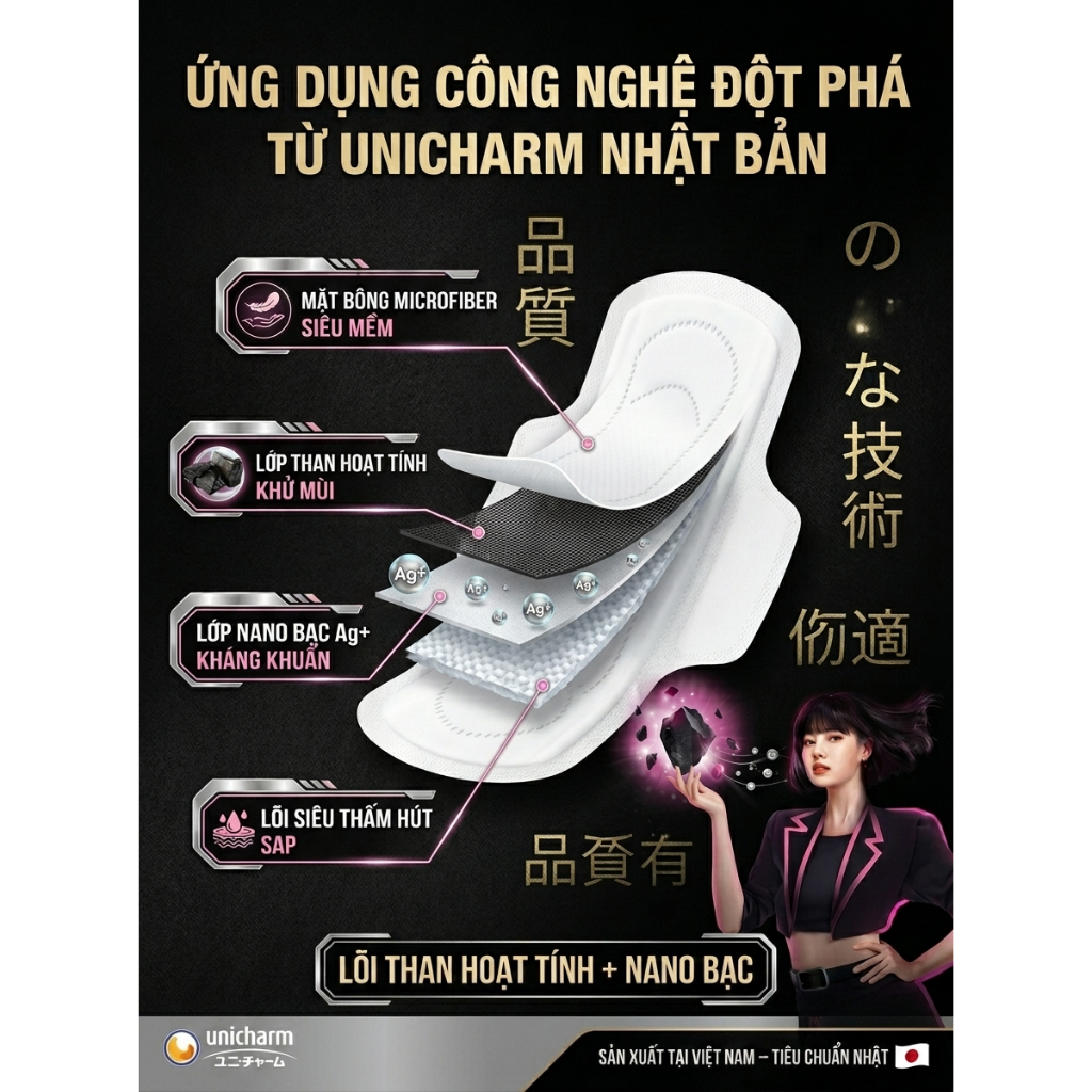 🖤 BVS DIANA SENSI THAN HOẠT TÍNH – KHÁNG KHUẨN & KHỬ MÙI TUYỆT ĐỐI